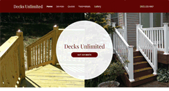 Desktop Screenshot of decksunlimitedde.com