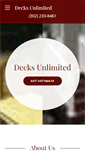 Mobile Screenshot of decksunlimitedde.com