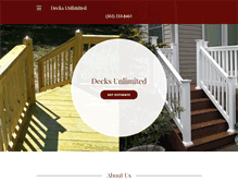 Tablet Screenshot of decksunlimitedde.com